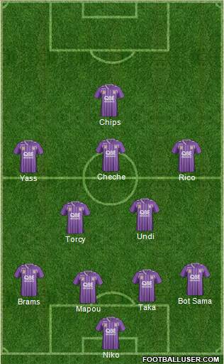 Perth Glory Formation 2014