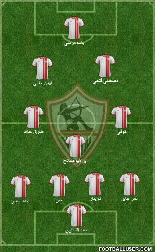 Zamalek Sporting Club Formation 2014