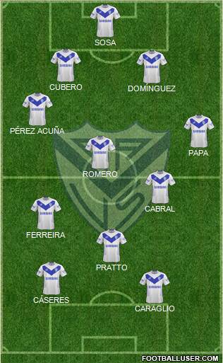 Vélez Sarsfield Formation 2014