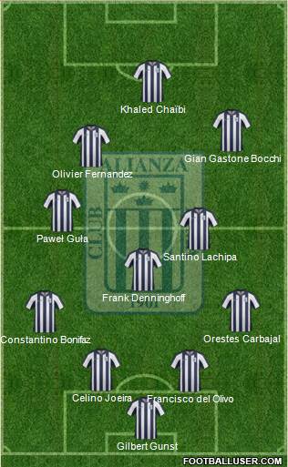 C Alianza Lima Formation 2014