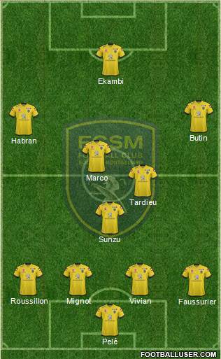 FC Sochaux-Montbéliard Formation 2014