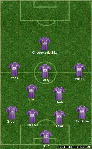 Perth Glory Formation 2014