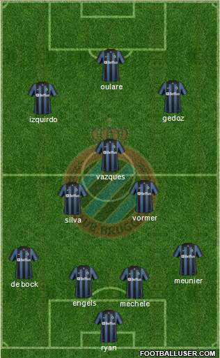 Club Brugge KV Formation 2014