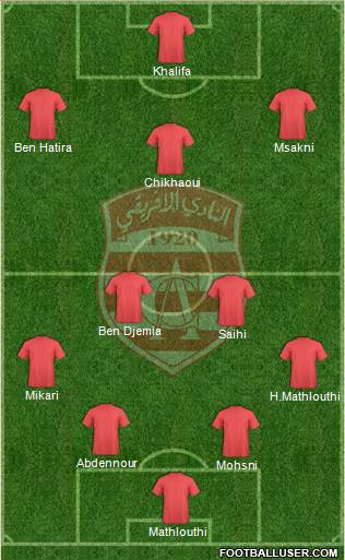 Club Africain Tunis Formation 2014