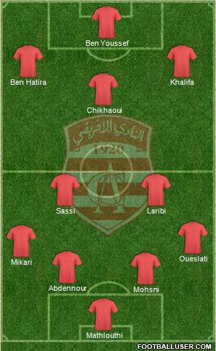 Club Africain Tunis Formation 2014