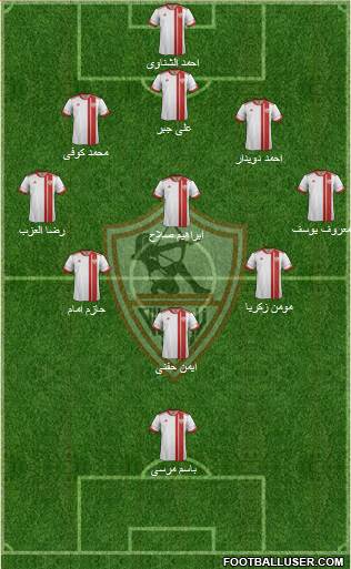 Zamalek Sporting Club Formation 2014