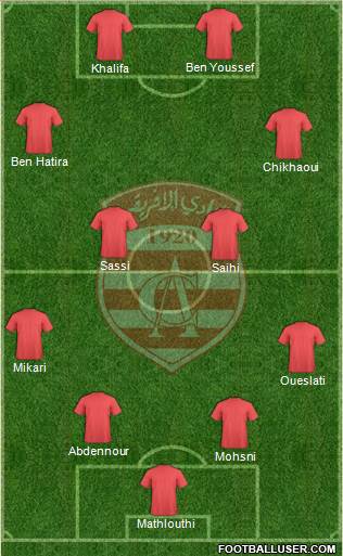 Club Africain Tunis Formation 2014