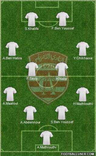 Club Africain Tunis Formation 2014