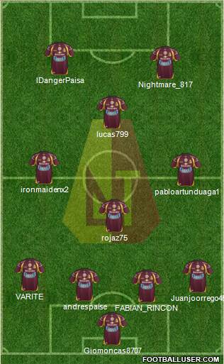 CC Deportes Tolima Formation 2014