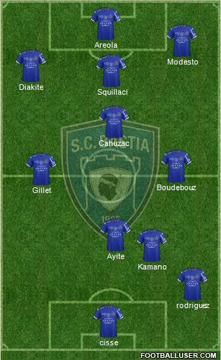 Sporting Club Bastia Formation 2014