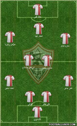 Zamalek Sporting Club Formation 2014