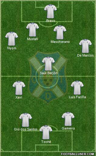 C.D. Tenerife S.A.D. Formation 2014