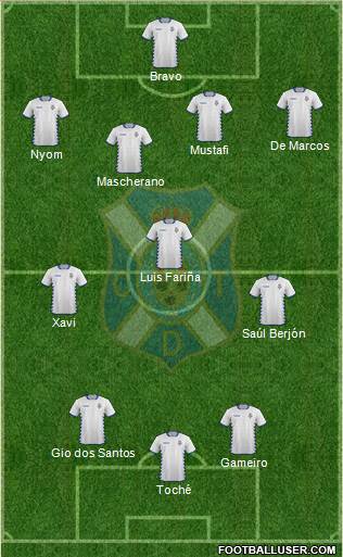 C.D. Tenerife S.A.D. Formation 2014