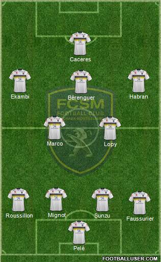 FC Sochaux-Montbéliard Formation 2014