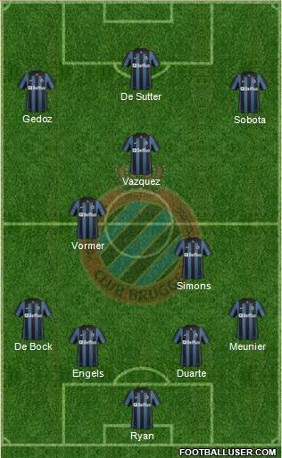 Club Brugge KV Formation 2014