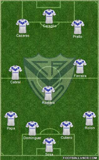 Vélez Sarsfield Formation 2014