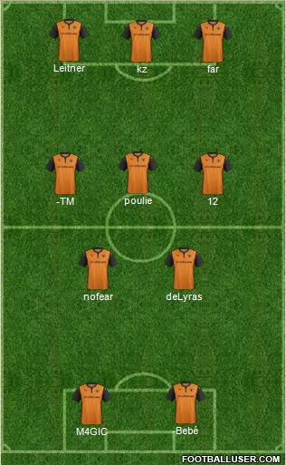 Wolverhampton Wanderers Formation 2014