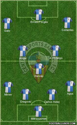 C.E. Sabadell Formation 2014