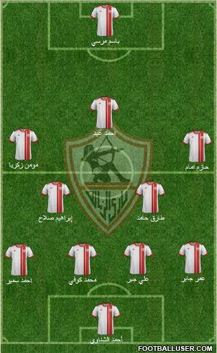 Zamalek Sporting Club Formation 2014