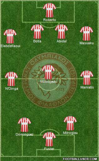 Olympiakos SF Piraeus Formation 2014