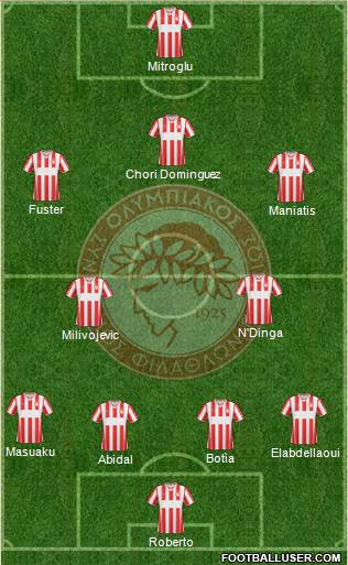 Olympiakos SF Piraeus Formation 2014