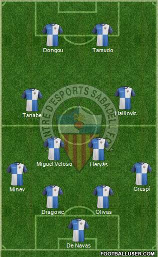 C.E. Sabadell Formation 2014