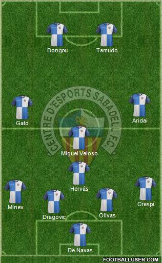 C.E. Sabadell Formation 2014