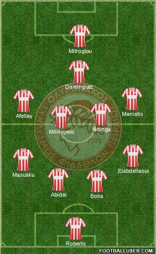 Olympiakos SF Piraeus Formation 2014