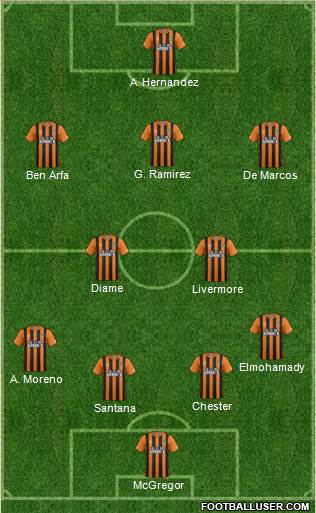 Hull City Formation 2014