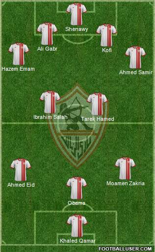 Zamalek Sporting Club Formation 2014