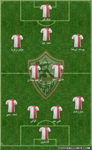 Zamalek Sporting Club Formation 2014