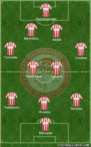 Olympiakos SF Piraeus Formation 2014