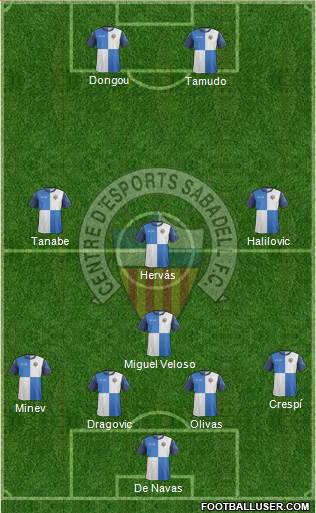 C.E. Sabadell Formation 2014