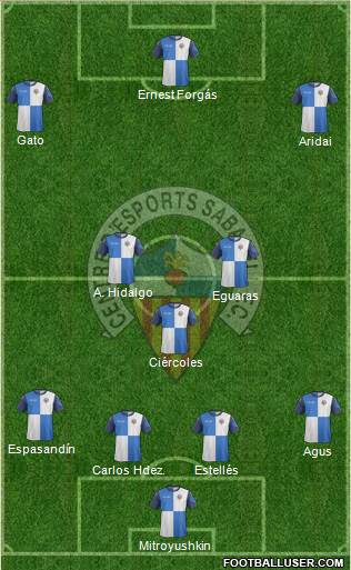 C.E. Sabadell Formation 2014