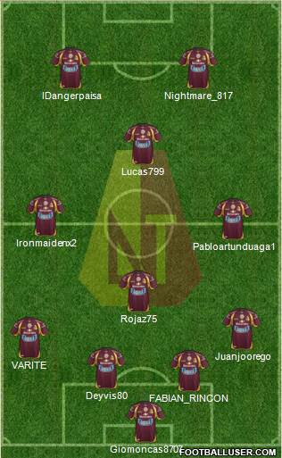 CC Deportes Tolima Formation 2014