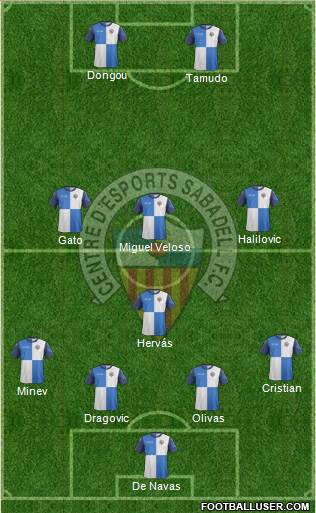 C.E. Sabadell Formation 2014