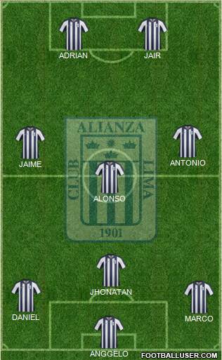 C Alianza Lima Formation 2014