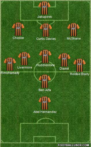 Hull City Formation 2014