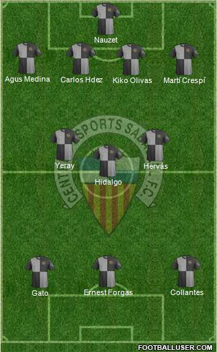 C.E. Sabadell Formation 2014