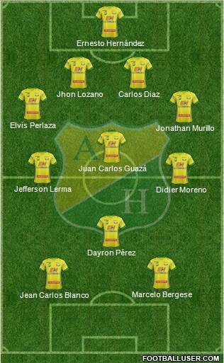 CD Atlético Huila Formation 2014