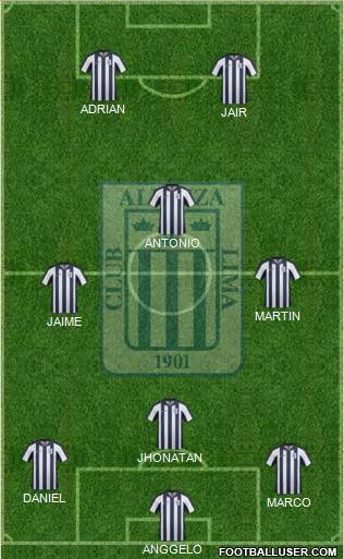 C Alianza Lima Formation 2014