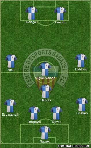 C.E. Sabadell Formation 2014