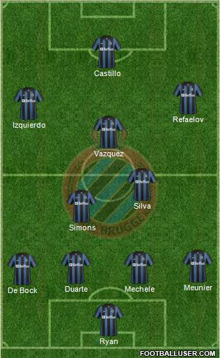 Club Brugge KV Formation 2014