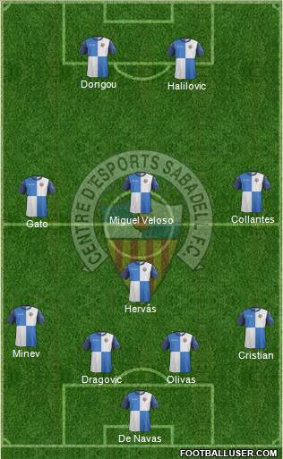 C.E. Sabadell Formation 2014