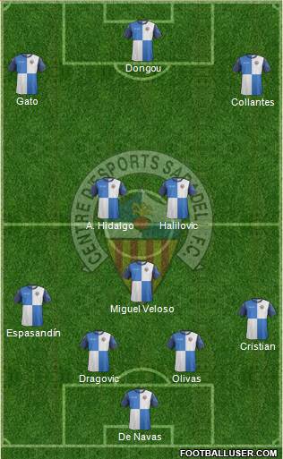 C.E. Sabadell Formation 2014