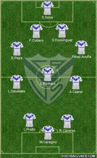 Vélez Sarsfield Formation 2014