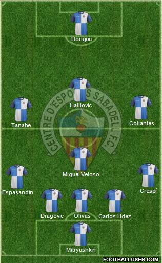 C.E. Sabadell Formation 2014