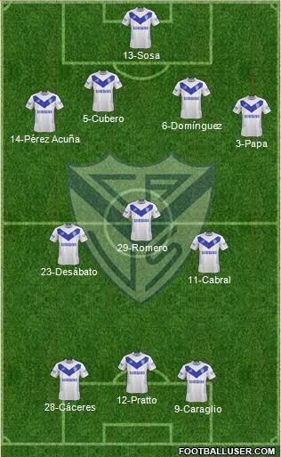 Vélez Sarsfield Formation 2014