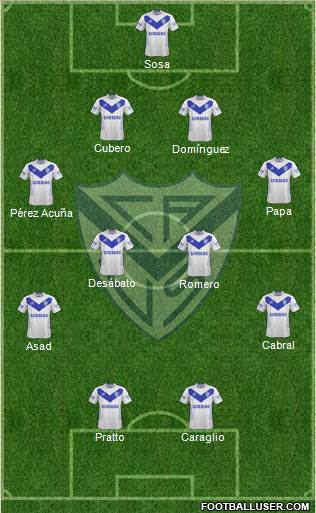 Vélez Sarsfield Formation 2014