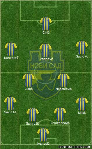 RFK Novi Sad Formation 2014